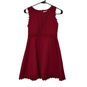 Rare Editions Elegant Red/Burgundy Kids Dress size 14